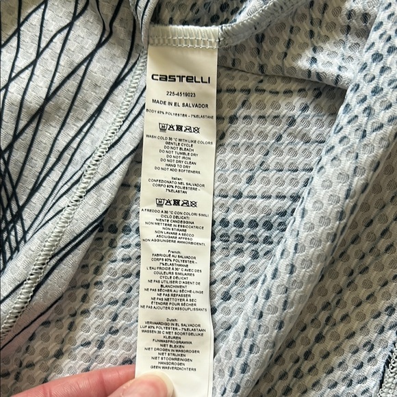 NWT Castelli Mens Gray Navy Sleeveless Cycling Tank Top Size 2XL - Picture 9 of 9